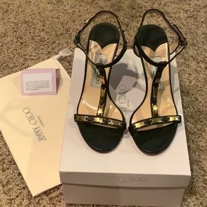 JIMMY CHOO London Camel Leather Heels for the Holidays✨